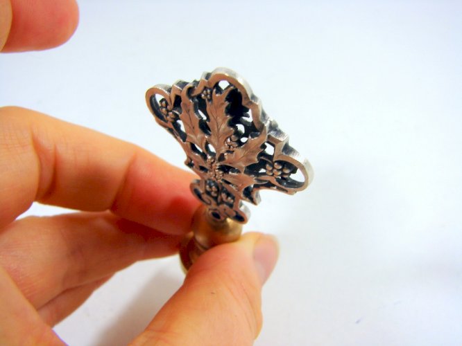 Paire de Sceaux / Cachets Argent ? Sculpté Ajouré Art Nouveau Gui