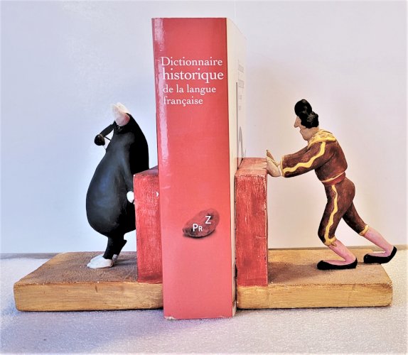 Paire de Serre- livres tauromachie dans le gout de Mordillo