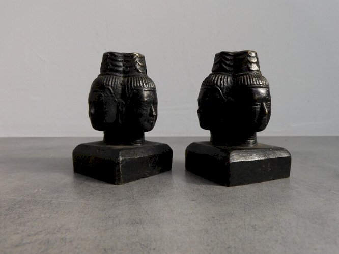 PAIRE DE STATUES BUSTE THAILANDAISES N° 14