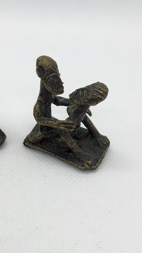 PAIRE DE STATUETTES EROTIQUES EN BRONZE AFRICAIN N°6