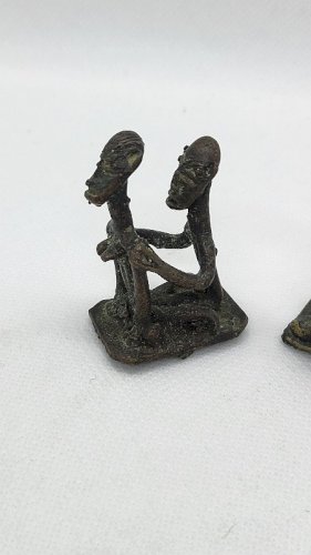 PAIRE DE STATUETTES EROTIQUES EN BRONZE AFRICAIN N°6