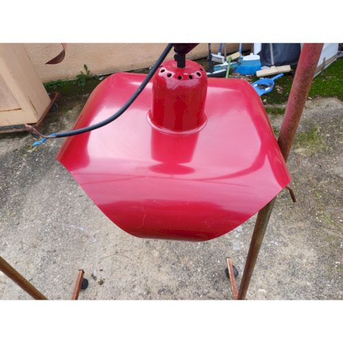 Paire de Suspensions Vintage Tole rouge