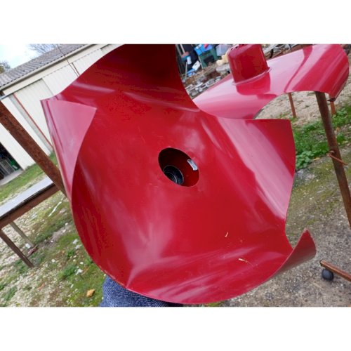 Paire de Suspensions Vintage Tole rouge