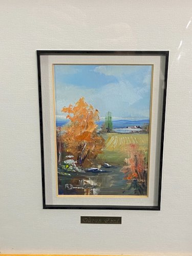 Paire de tableaux aux paysages huile au couteau Ecole espagnole Ramon Duran Font