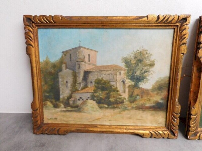PAIRE DE TABLEAUX L.BELARD