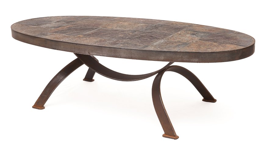 Paire de tables basses Brutalistes