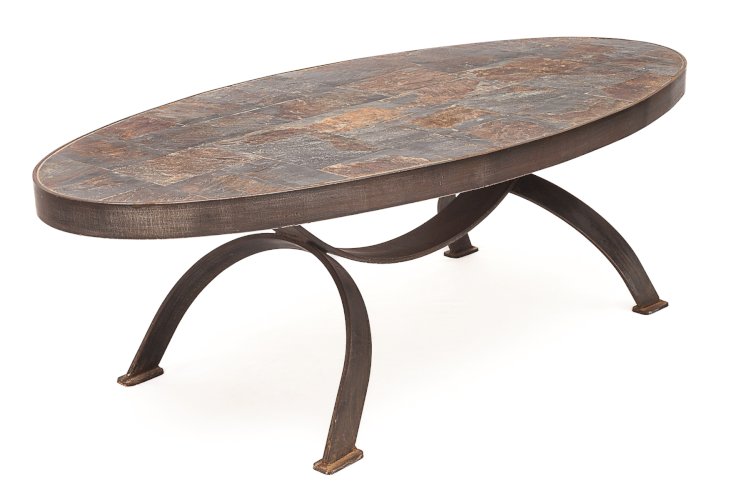 Paire de tables basses Brutalistes