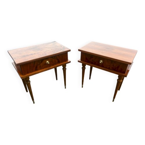 Paire de tables de chevets 1950