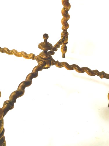 Paire de tabourets de style Louis XIII en bois tourné XIX siècle