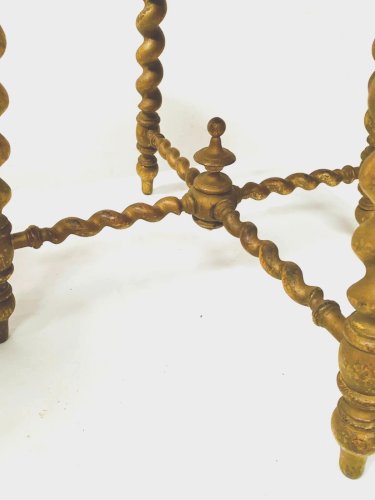 Paire de tabourets de style Louis XIII en bois tourné XIX siècle