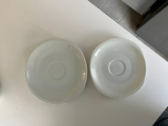 paire de tasses sous tasses limoges Bernardaud B & Co