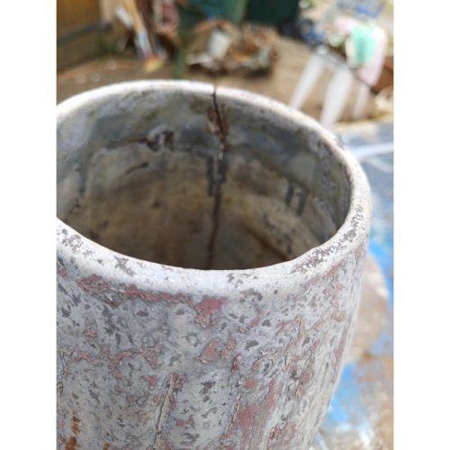 Paire de Vases Art déco Fonte émaillée