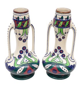 Pair of Art Nouveau vases