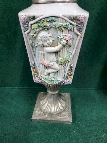 PAIRE DE VASES BOUGEOIRS ITALIE