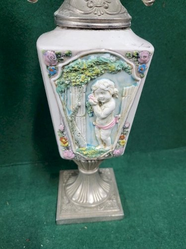 PAIRE DE VASES BOUGEOIRS ITALIE