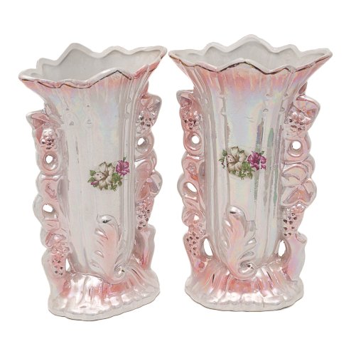 Paire de vases de mariés