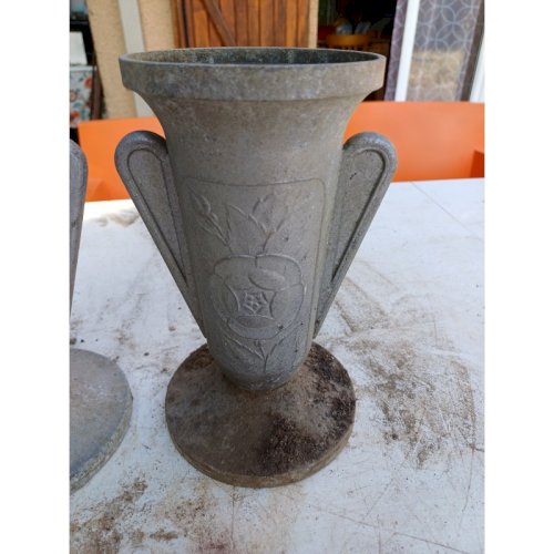 Paire de Vases en Aluminium 1900
