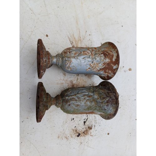 Paire de Vases en Fonte 1900 de Charleville - Mézières