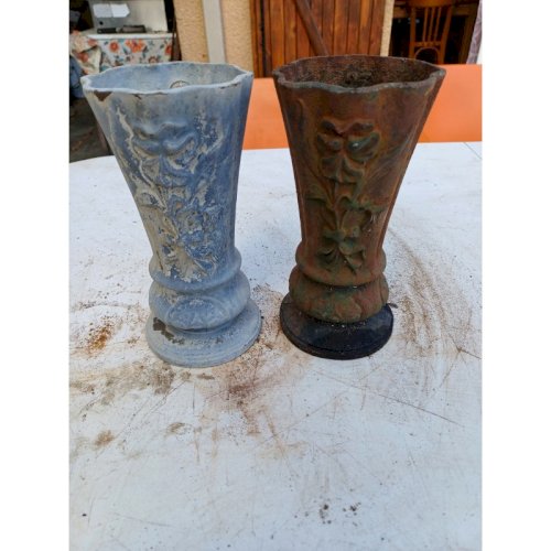 Paire de Vases en Fonte 1900 de Charleville - Mézières