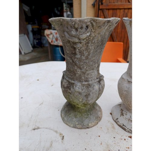 Paire de Vases en Fonte 1900 de Charleville - Mézières