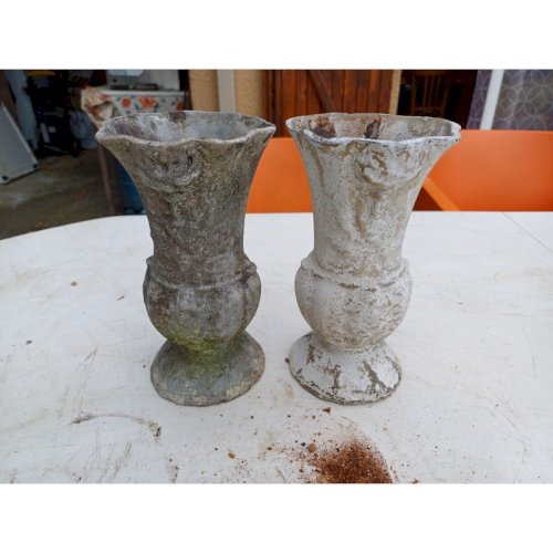 Paire de Vases en Fonte 1900 de Charleville - Mézières