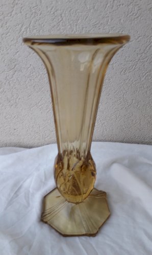 Paire de vases en verre