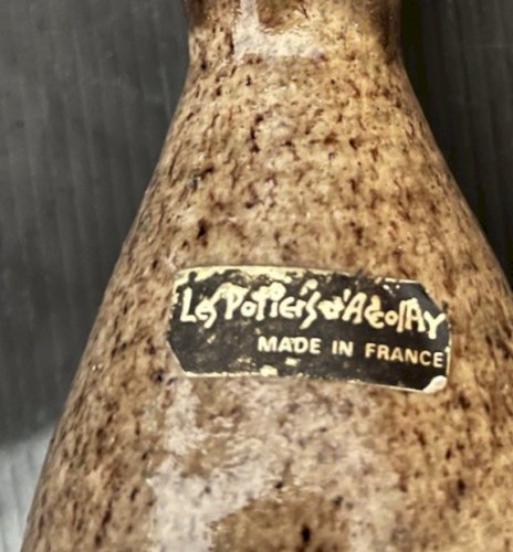 paire de vases miniature Accolay céramique collection vintage décoration