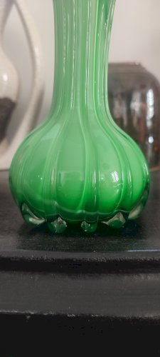 Paire de vases Murano Jack in the Pulpit en verre soufflé ca.1970