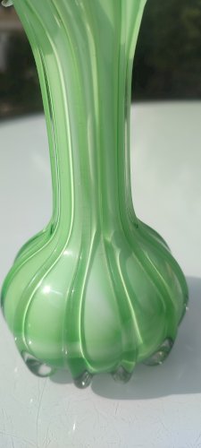 Paire de vases Murano Jack in the Pulpit en verre soufflé ca.1970