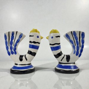 Paire de vases pique fleurs , Revernay, 1950s