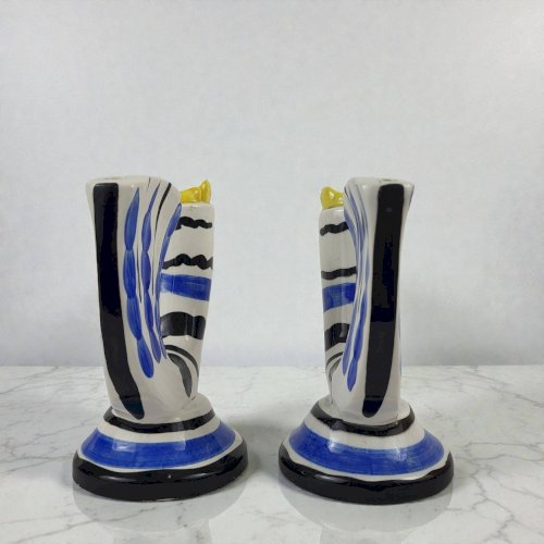 Paire de vases pique fleurs , Revernay, 1950s