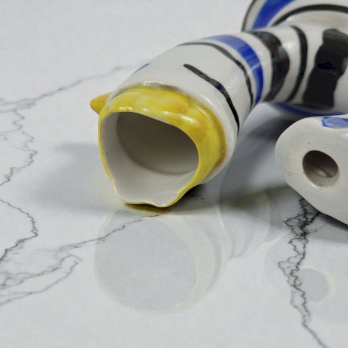 Paire de vases pique fleurs , Revernay, 1950s