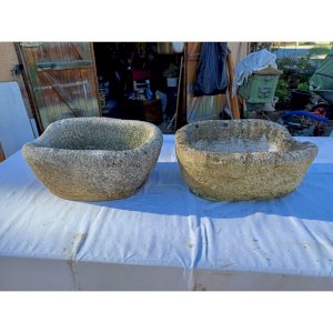 Pair of Dordogne Stone Basins 19th century