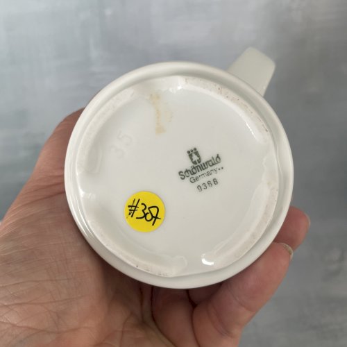 Paire de verseuse théière porcelaine Schönwald vaisselle de HOTEL DU LOUVRE