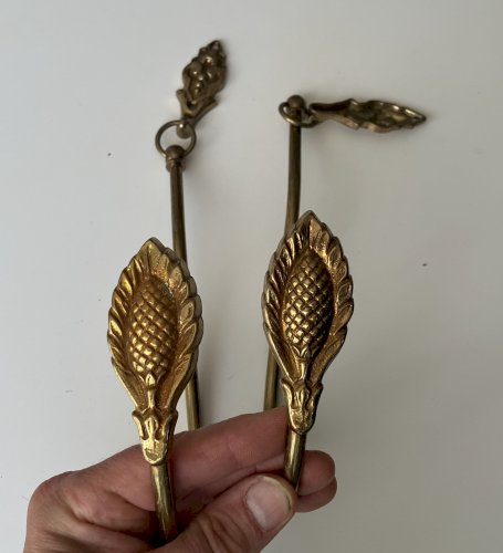 paire d'embraces embrasses de rideaux rideau occasion en laiton massif