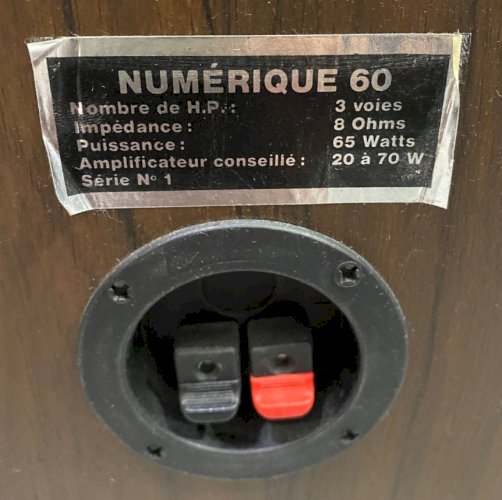 Paire d’enceintes Mercuriale Numérique 60 – Vintage Hi-Fi – Très bon état