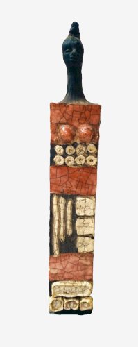 Paire d'objets sculptés en céramique émaillée XX siècle