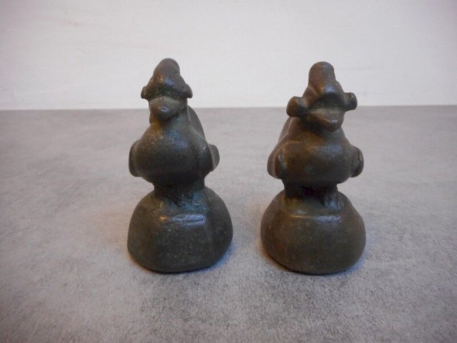 PAIRE D'OISEAUX EN BRONZE DU XIX ème SIECLE