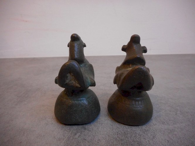 PAIRE D'OISEAUX EN BRONZE DU XIX ème SIECLE
