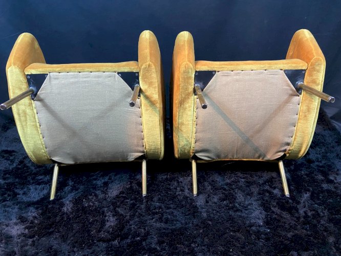 Paire fauteuils design 1955-1960 Louis Paolozzi pour Zol Brandt Steiner poss. 4