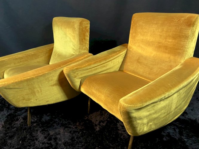 Paire fauteuils design 1955-1960 Louis Paolozzi pour Zol Brandt Steiner poss. 4
