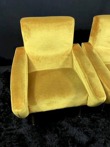 Paire fauteuils design 1955-1960 Louis Paolozzi pour Zol Brandt Steiner poss. 4