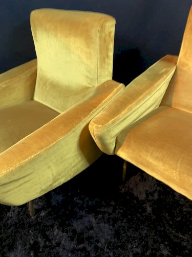 Paire fauteuils design 1955-1960 Louis Paolozzi pour Zol Brandt Steiner poss. 4