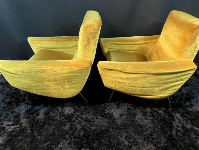 Paire fauteuils design 1955-1960 Louis Paolozzi pour Zol Brandt Steiner poss. 4