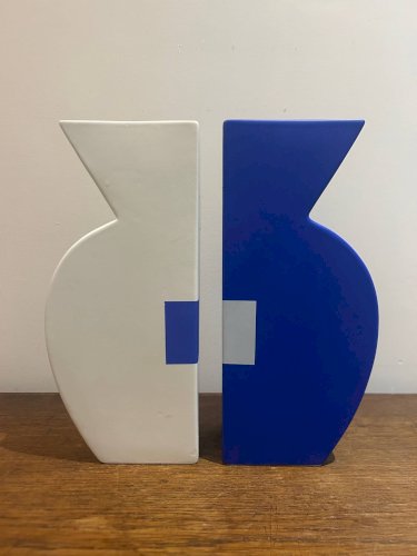 paire of vases en céramique  Memphis