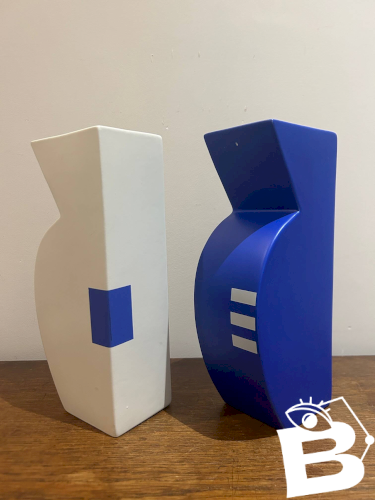 paire of vases en céramique  Memphis