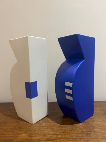 paire of vases en céramique  Memphis