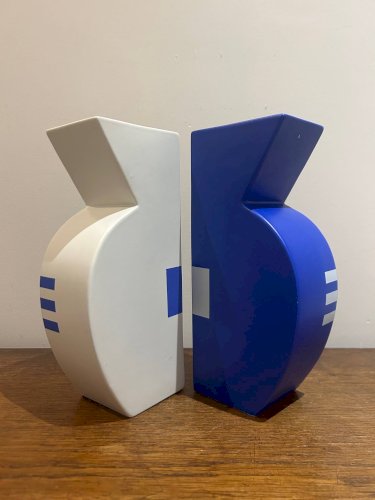 paire of vases en céramique  Memphis