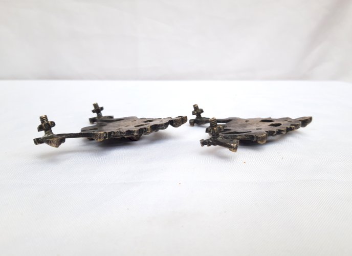 Paire ornements de meubles anciens putti