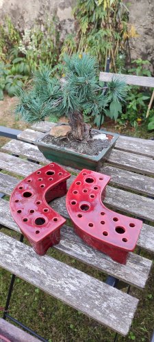 Paire pique-fleurs Ceramony Vallauris vintage 1960/70